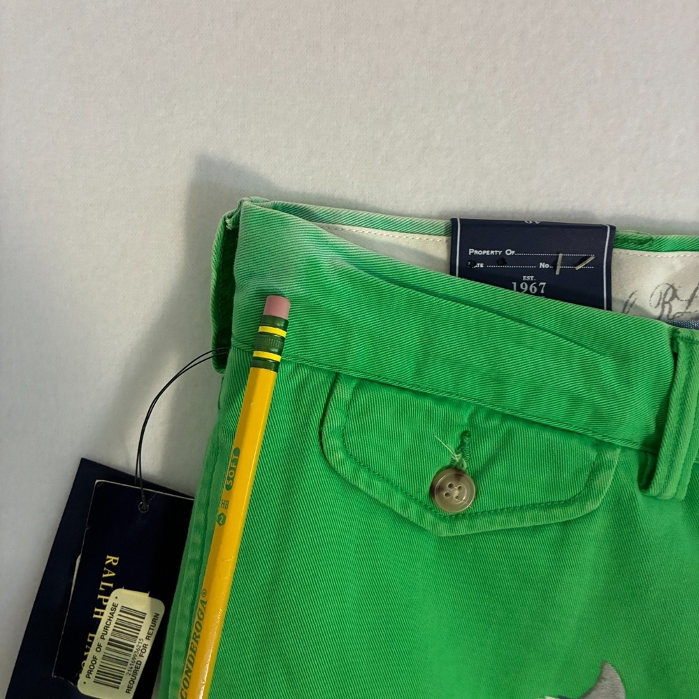 NWD Polo Ralph Lauren Bedford Chino Shorts Mens Size 40 Twill Shark AOP Preppy - Picture 7 of 12